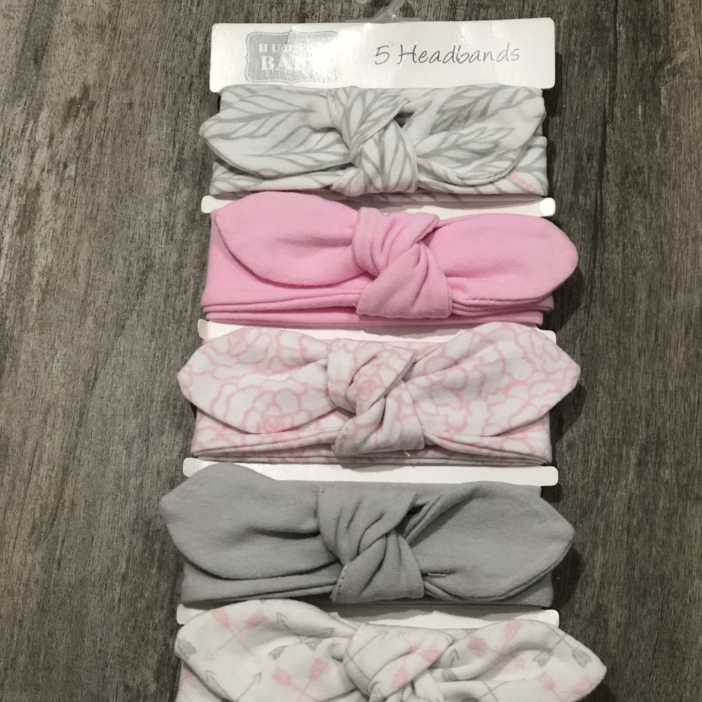 Hudson Baby Set of 5 Baby Headbands